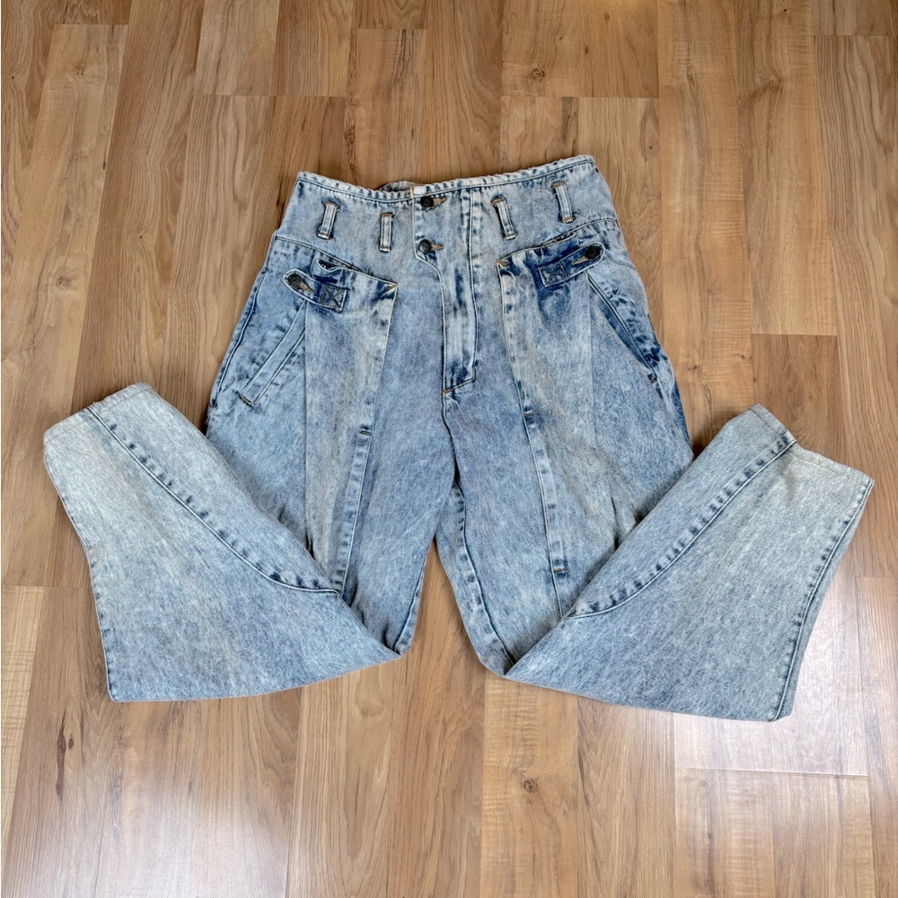 VTG 1980’s Code Zero Denim Jeans Women’s 32( Waist ) Acid Wash Y2K Distressed